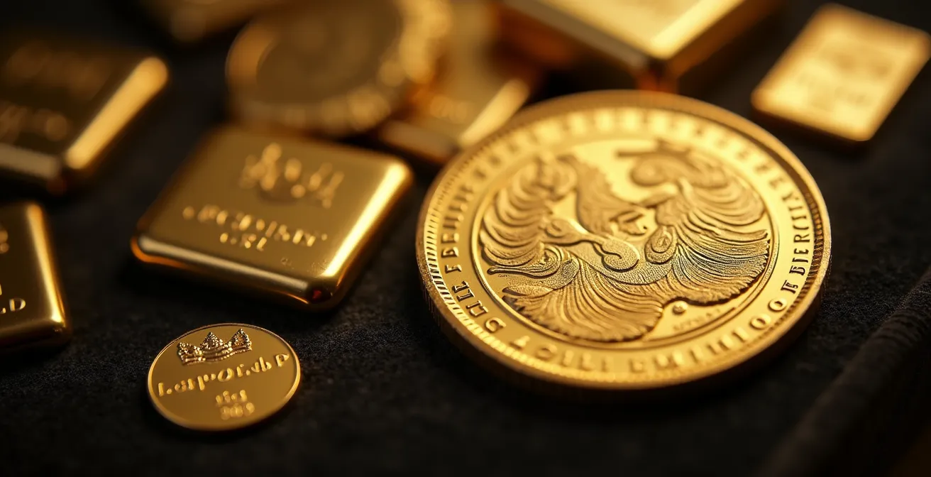 Comparaison entre mini-lingots et pièces d'or populaires en Belgique